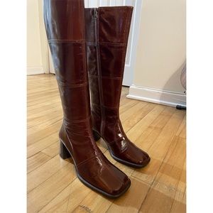 L’Intervalle Brown Leather High Calf Boots - Ladies size 37